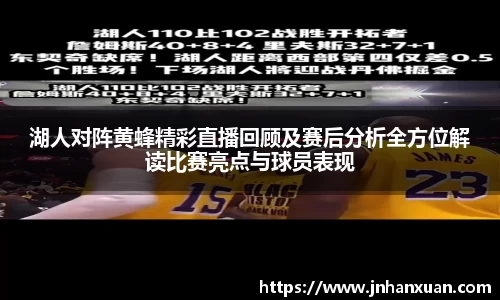 湖人对阵黄蜂精彩直播回顾及赛后分析全方位解读比赛亮点与球员表现